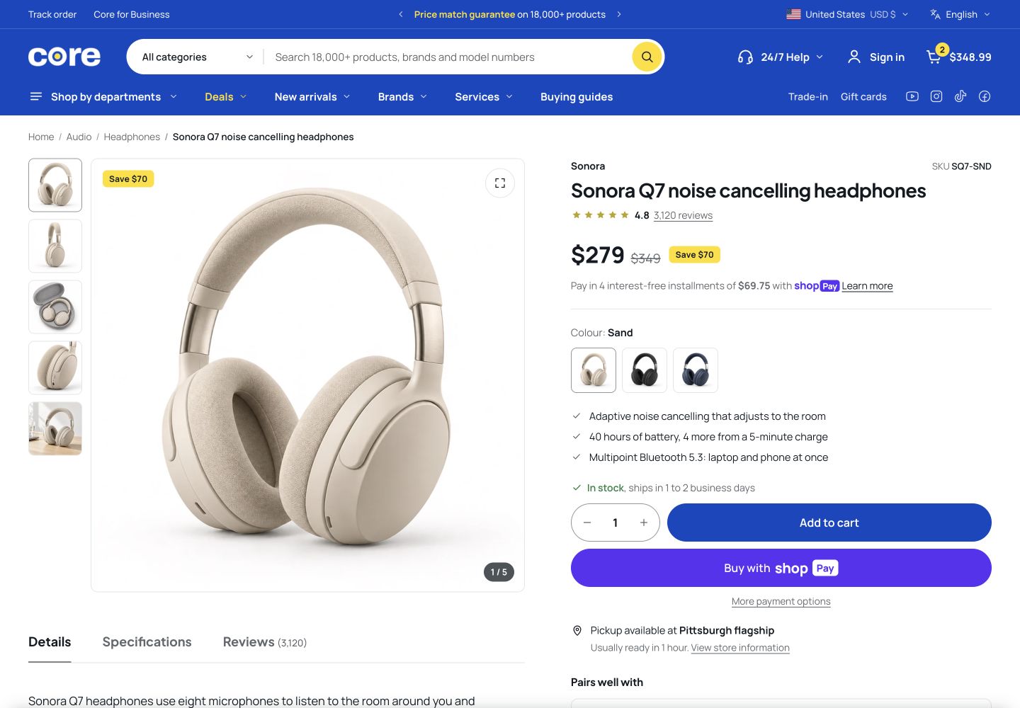 core product desktop preview